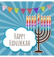 abstract background happy hanukkah jewish holiday vector image