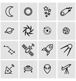 line space icon set vector image