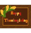 thanksgiving card vector image vector image