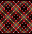 tartan seamless pattern background red black vector image