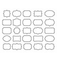 vintage line frames elegant borders vector image