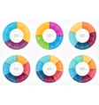 circle infographic template for cycle vector image vector image