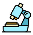 digital microscope icon color outline vector image vector image
