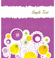 spring floral background with text space vector image vector image