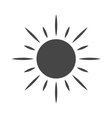 black design element sun icon vector image