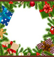 merry christmas border vector image