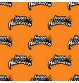 happy halloween seamless pattern with cemetery vector image vector image