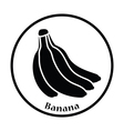 icon of banana vector image