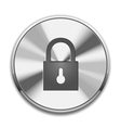 lock icon button vector image