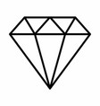 diamond line icon vector image