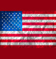 grunge american flag watercolor of usa vector image