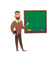 Beautiful teacher cartoon character standing Vector Image