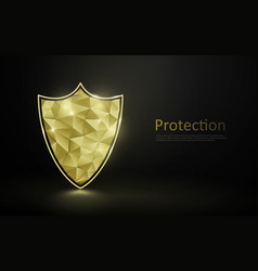 Gold and black shield with gold laurels 08 Vector Image