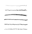 handdrawn brushes set vector image vector image
