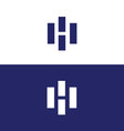 letter h logo vector image