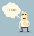 thinking vector image vector image