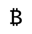 bitcoin sign icon crypto currency symbol vector image