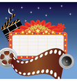 movie marque vector image vector image