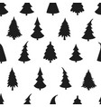 seamless background with christmas tree vector image