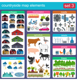 contryside map elements vector image
