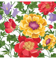 floral seamless pattern flower background vector image