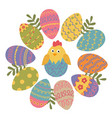 happy easter greeting card vector image