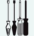 slotted and phillips screw driver vector image