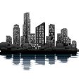 cityscape at night vector image