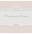paper lace background ornamental frame vector image vector image