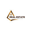 real estate simple logo designs modern vector image vector image
