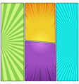 comic book colorful bright composition vector image