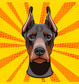 dobermann image vector image vector image