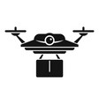 postal drone delivery icon simple style vector image vector image
