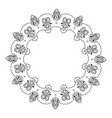 decorative indian round lace ornate mandala vector image
