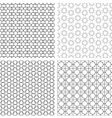 four delicate seamless patterns in arabian style vector image vector image