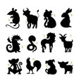 horoscope animals vector image