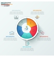 modern infographics options banner vector image