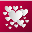 valentines day creative background vector image