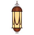 abstract lamp ramadan kareem concept vector image vector image