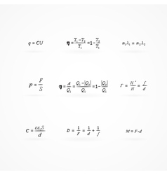 Heart Shape With Math Formulas Royalty Free Vector Image