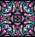 stained glass ornament seamless pattern vector image