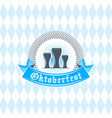 beer festival oktoberfest celebrations vintage vector image