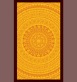 ethnic round geometric background vector image vector image