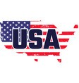usa on white background vector image vector image