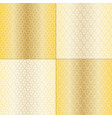 gold white seamless scroll geometric patterns vector image vector image