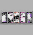 christmas instagram stories templates vector image vector image