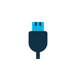 usb plug icon colored symbol premium quality vector image