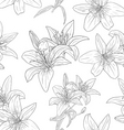 seamless wallpaper with beautiful flowers vector image