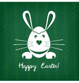 easter card with rabbit vector image vector image