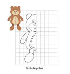 Tracing pattern left curve lines worksheet Vector Image